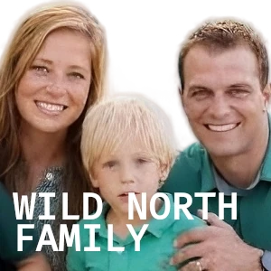 Brock and Anna of the Wild North Family, off-grid homesteaders in the Rocky Mountains