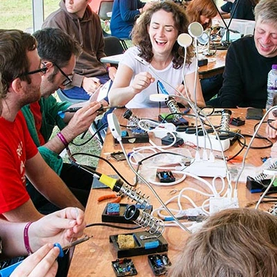 Open source microelectronics build bench at Shiloh Echo '26