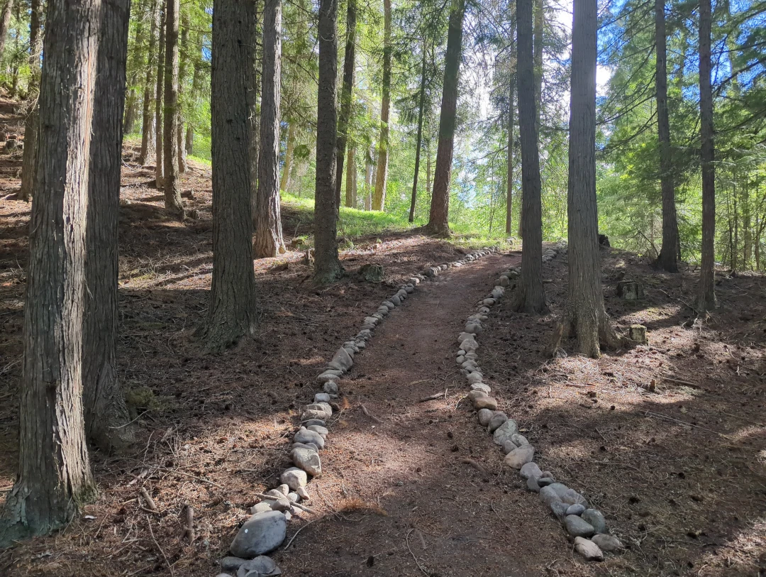 Another view of the dry camping tent site at Boulder Creek Retreat