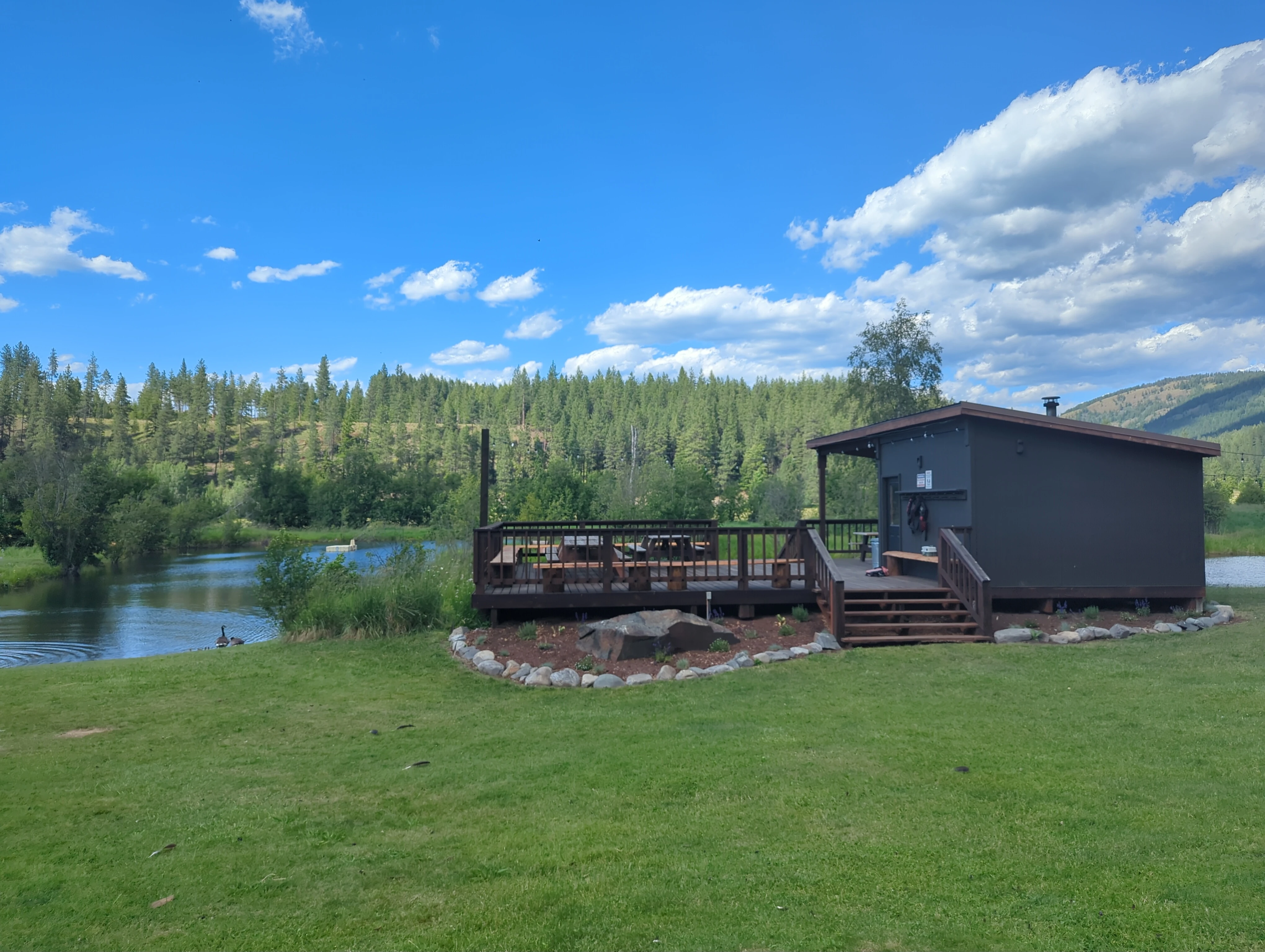 Onsite wood-fired sauna at Boulder Creek Retreat during Shiloh Echo '26